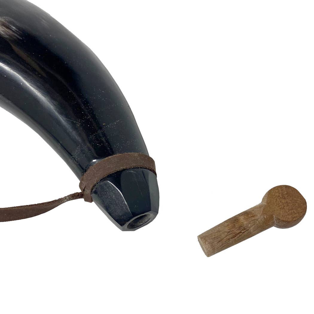 Primer Horn with Wooden Plug | Vintage Style | Home accents