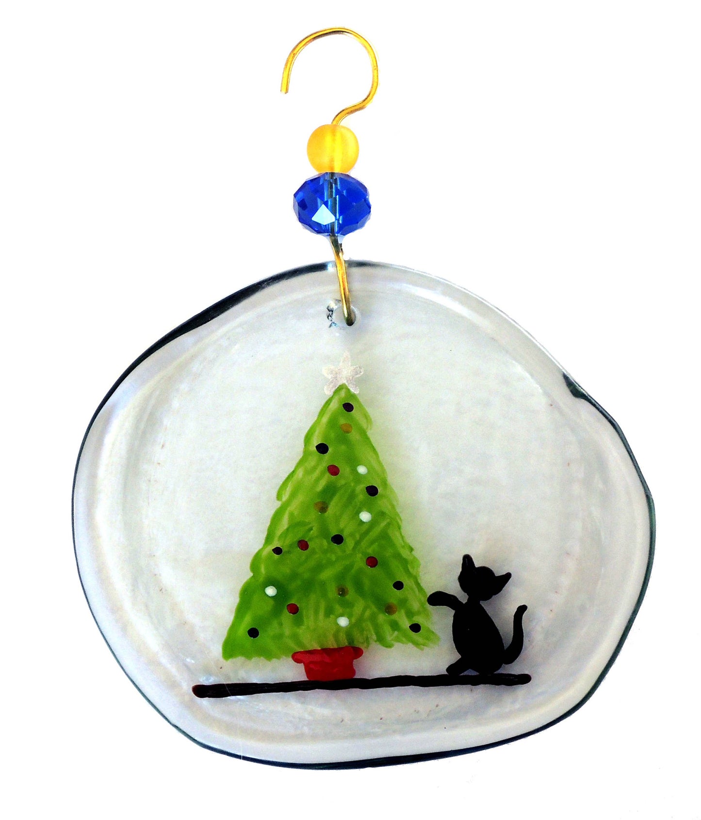 Cat & Tree Ornament