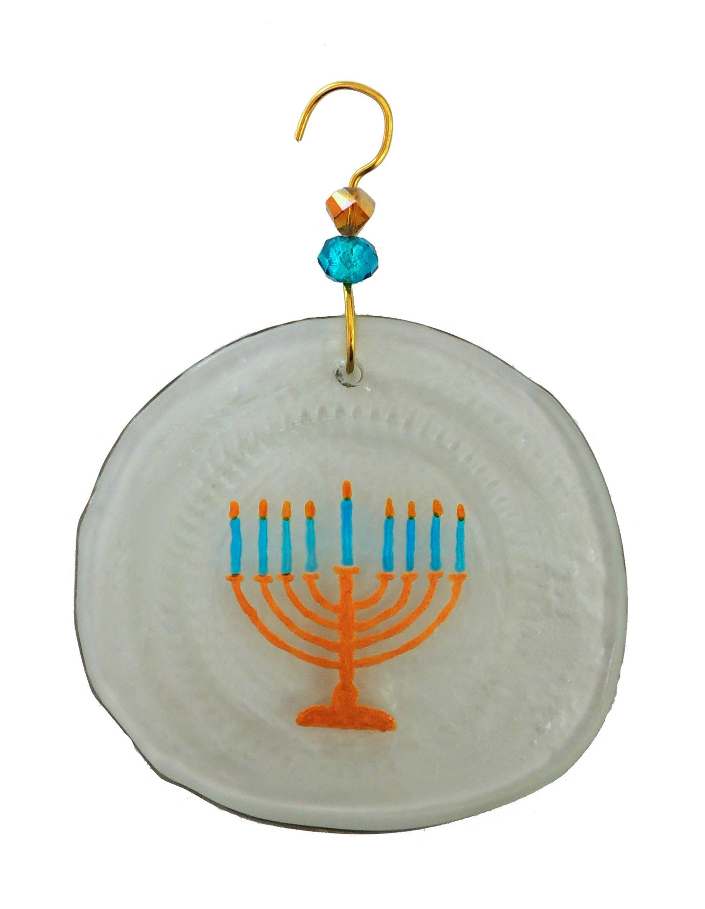 Gold Menorah Ornament