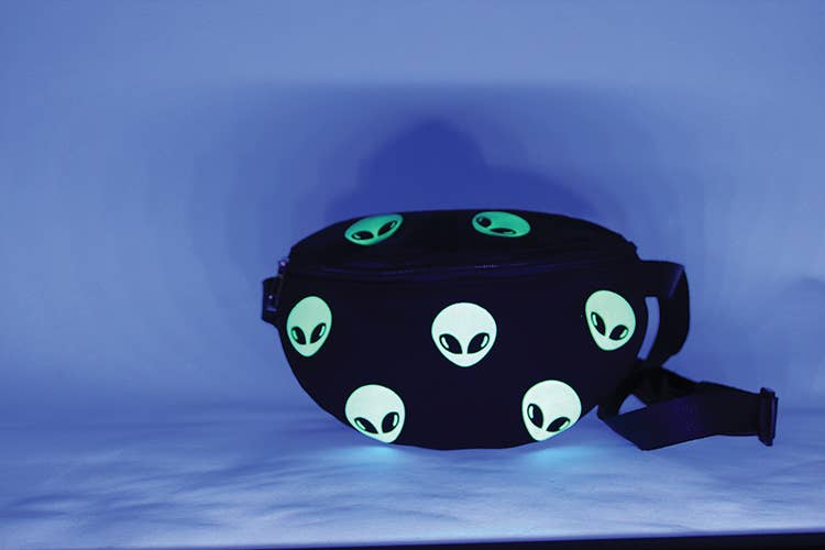 Glow in the Dark Alien Fanny Pack