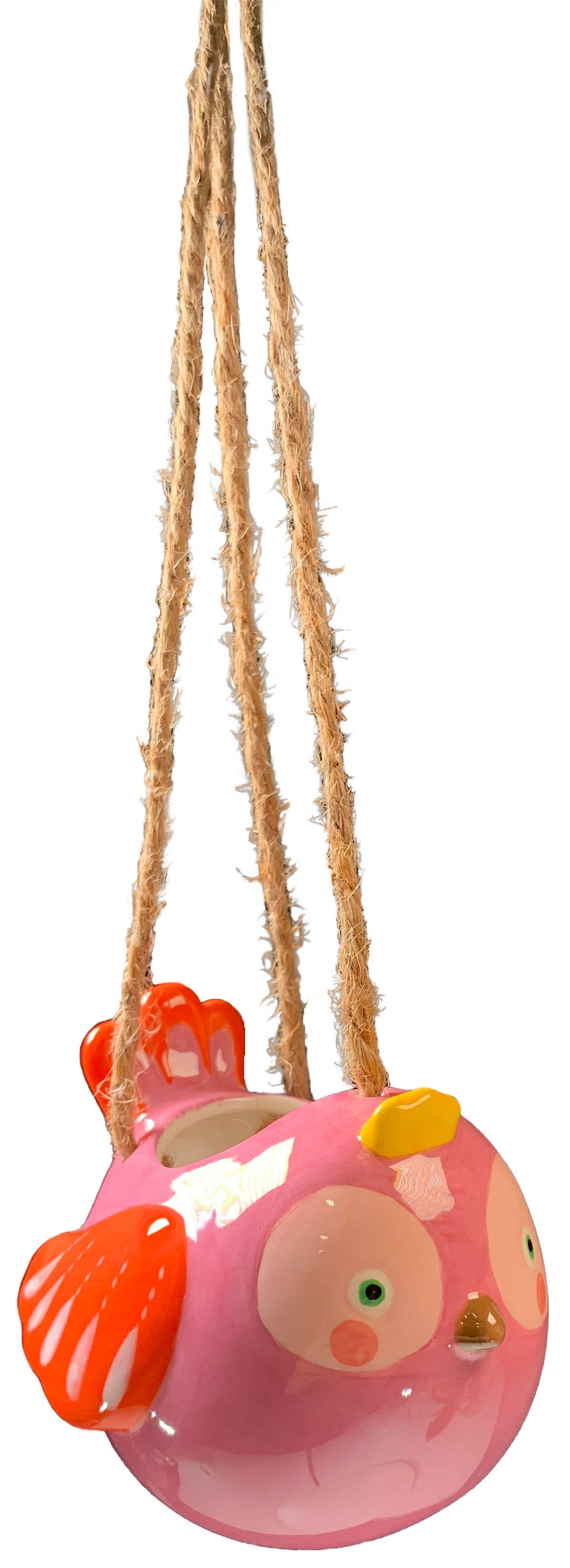 colorful bird hanging planter Mini Bird Hanging Planters – PortsmouthHistoryShop