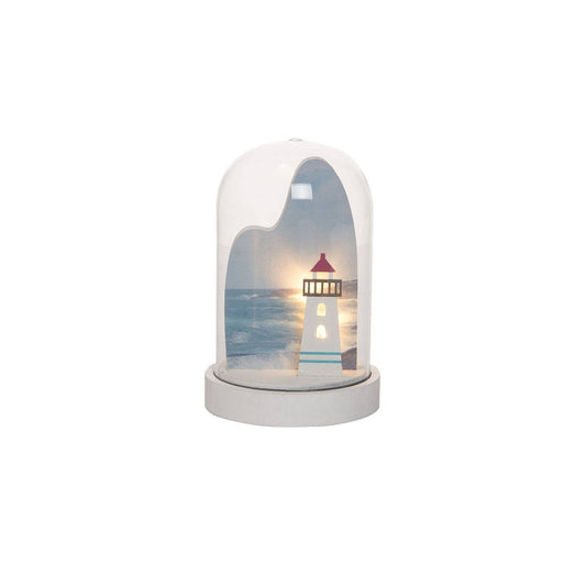 Lighthouse Scene Led Globe