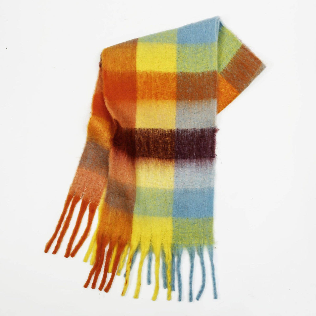 Colorful Plaid Scarf Shawl Scarf