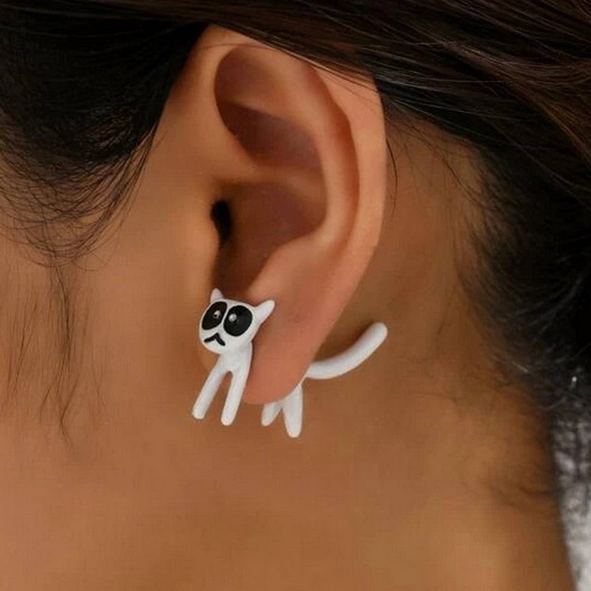 Kitten earrings
