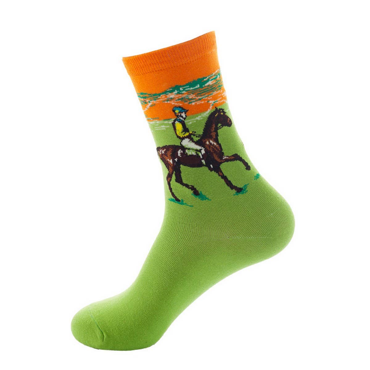 Oil painting socks