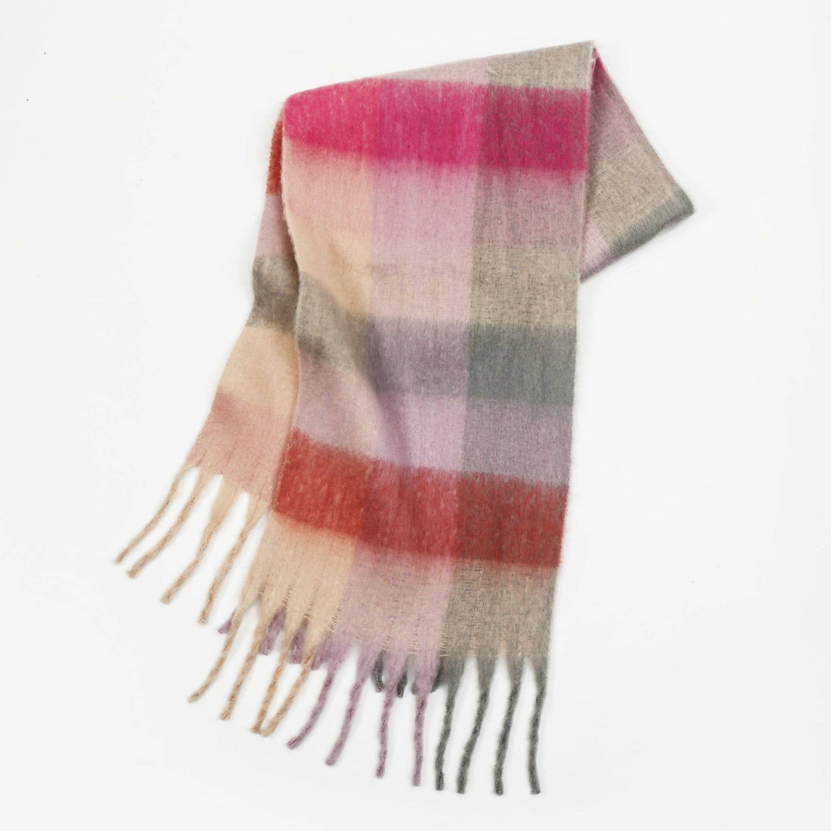 Colorful Plaid Scarf Shawl Scarf
