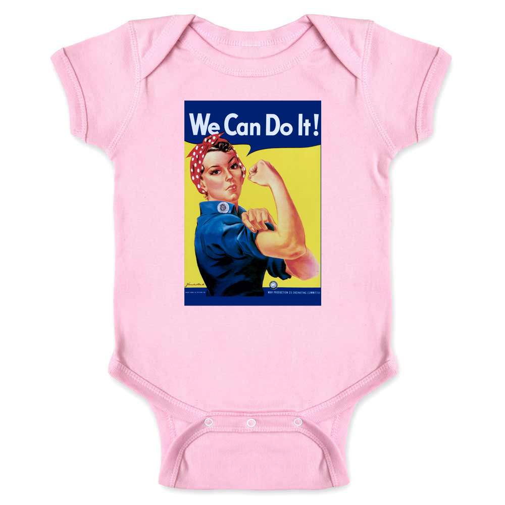 Rosie the Riveter We Can Do It Feminist Baby Onesie