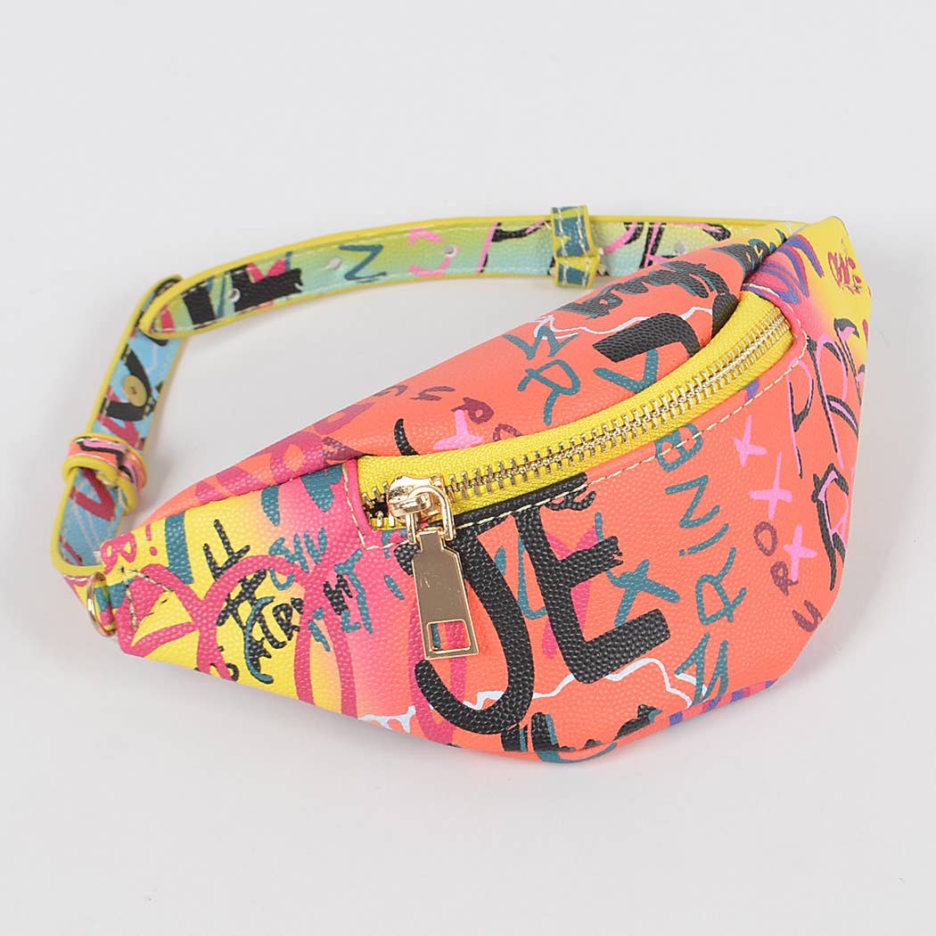 Multi Graffiti Wrist & Ankle Bag