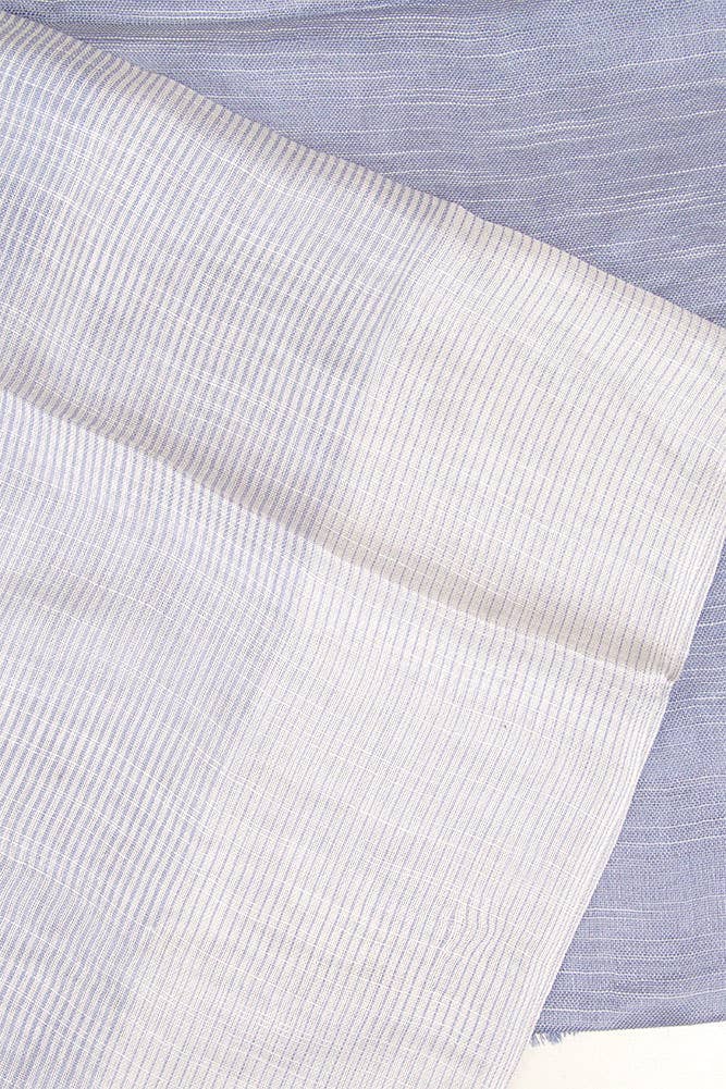 Two Tone Stripe Textured Oblong Scarf