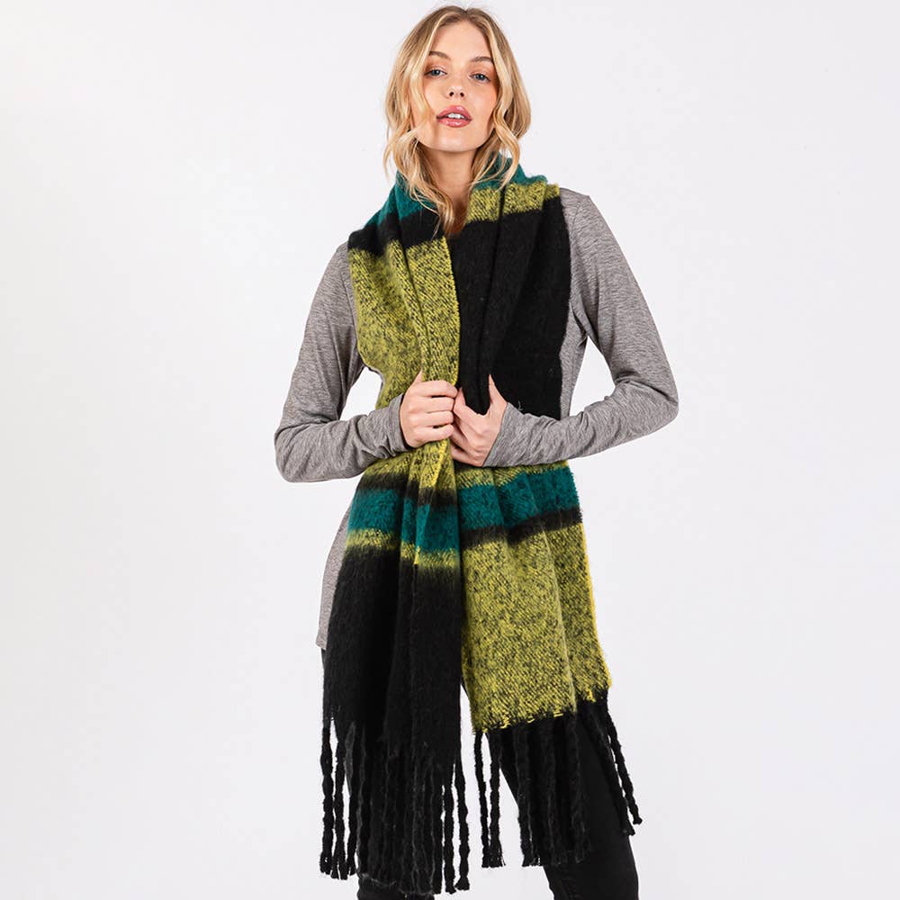 Multi Color Stripe Scarf