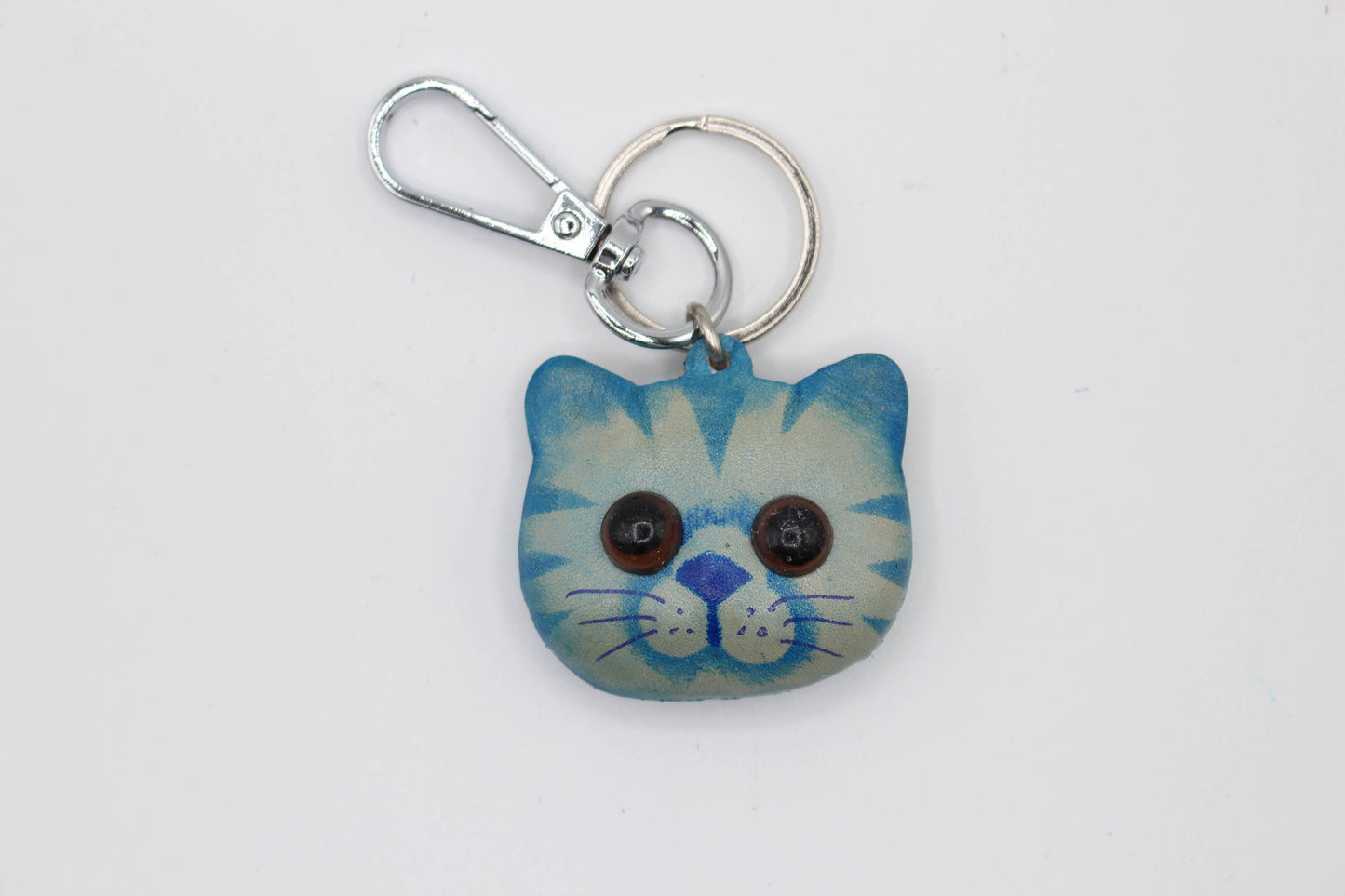 Assortment Leather Kitty Cat Key Chains