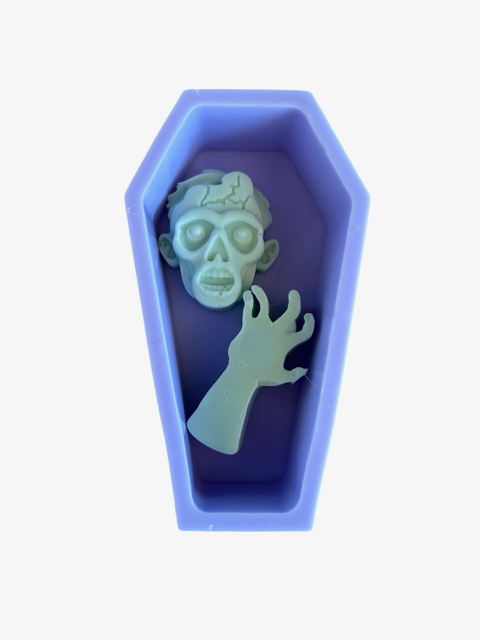 Coffin and Zombie Head Soaps
