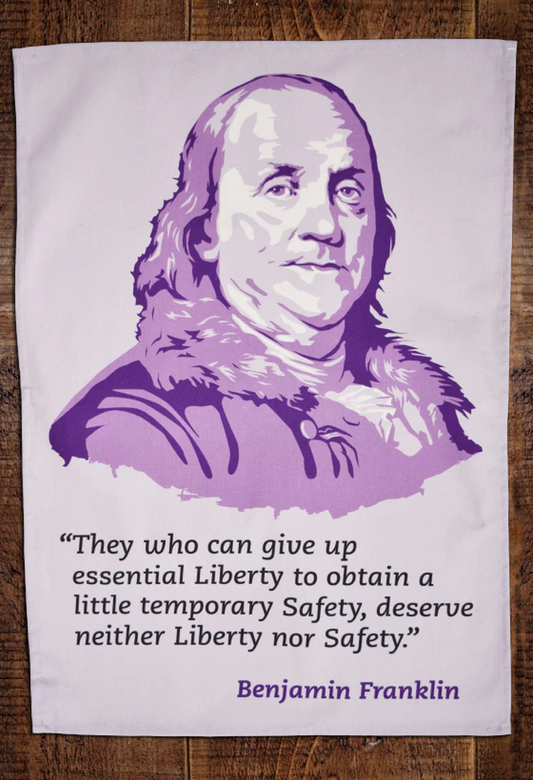 Benjamin Franklin Tea Towel