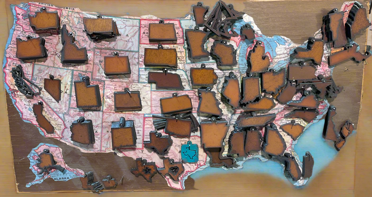 New Hampshire steel ornament