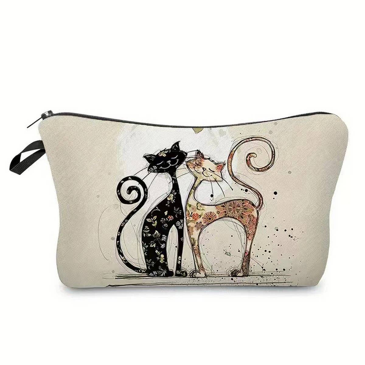 Retro cat creative cosmetic bag