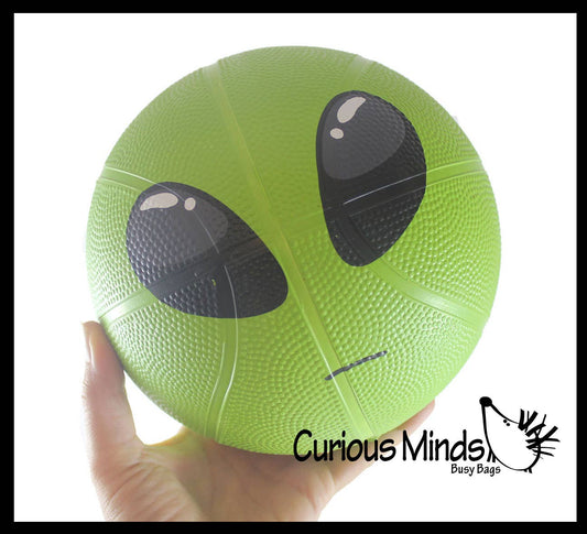 1 DEFLATED Alien BasketBall - 7"  Sports Ball - Outdoor