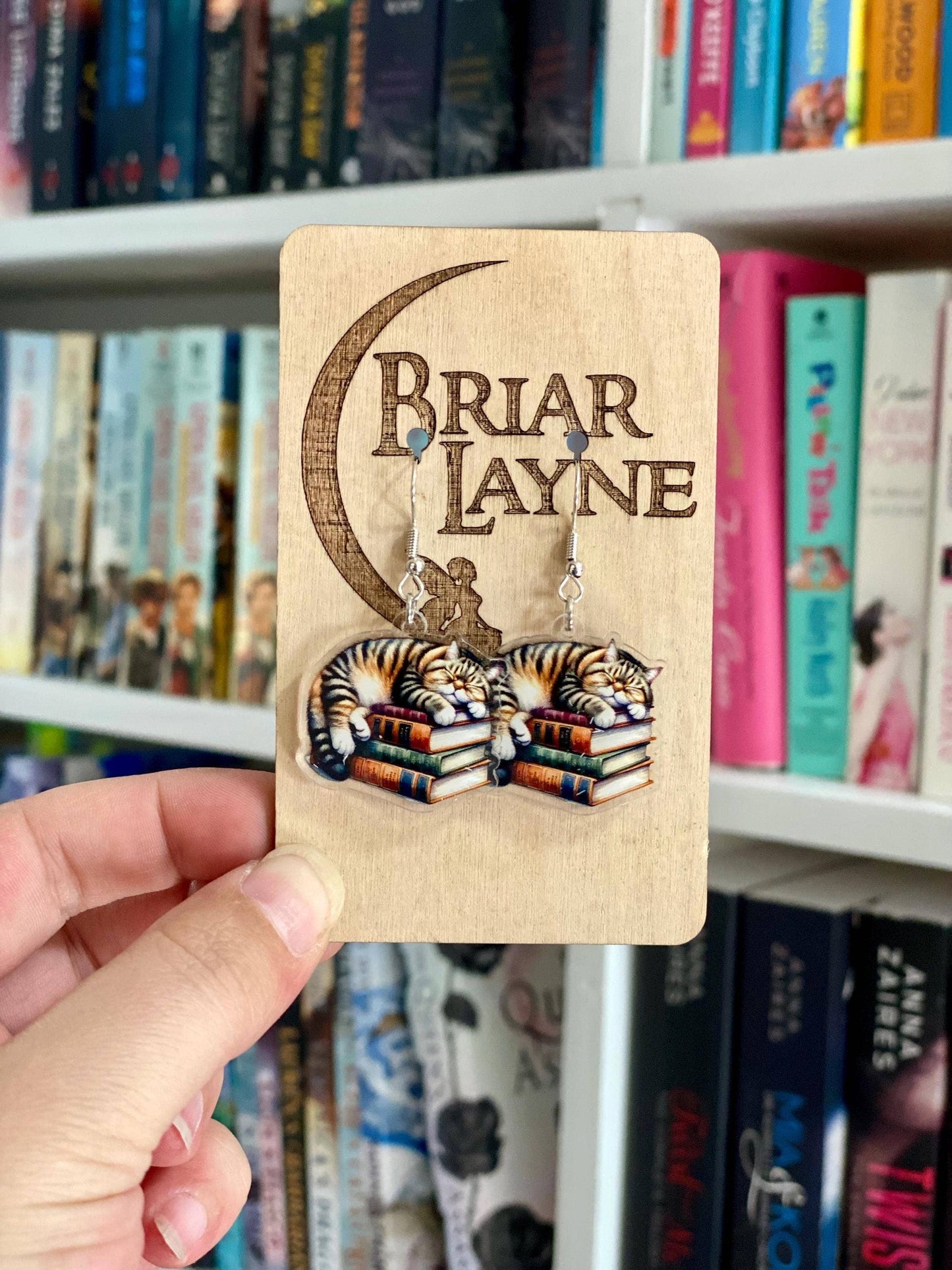 Cat & Book Lovers Themed Earrings Collection