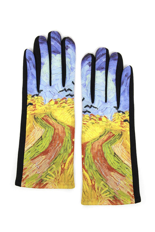 Wheatfield With Crows Smart Gloves