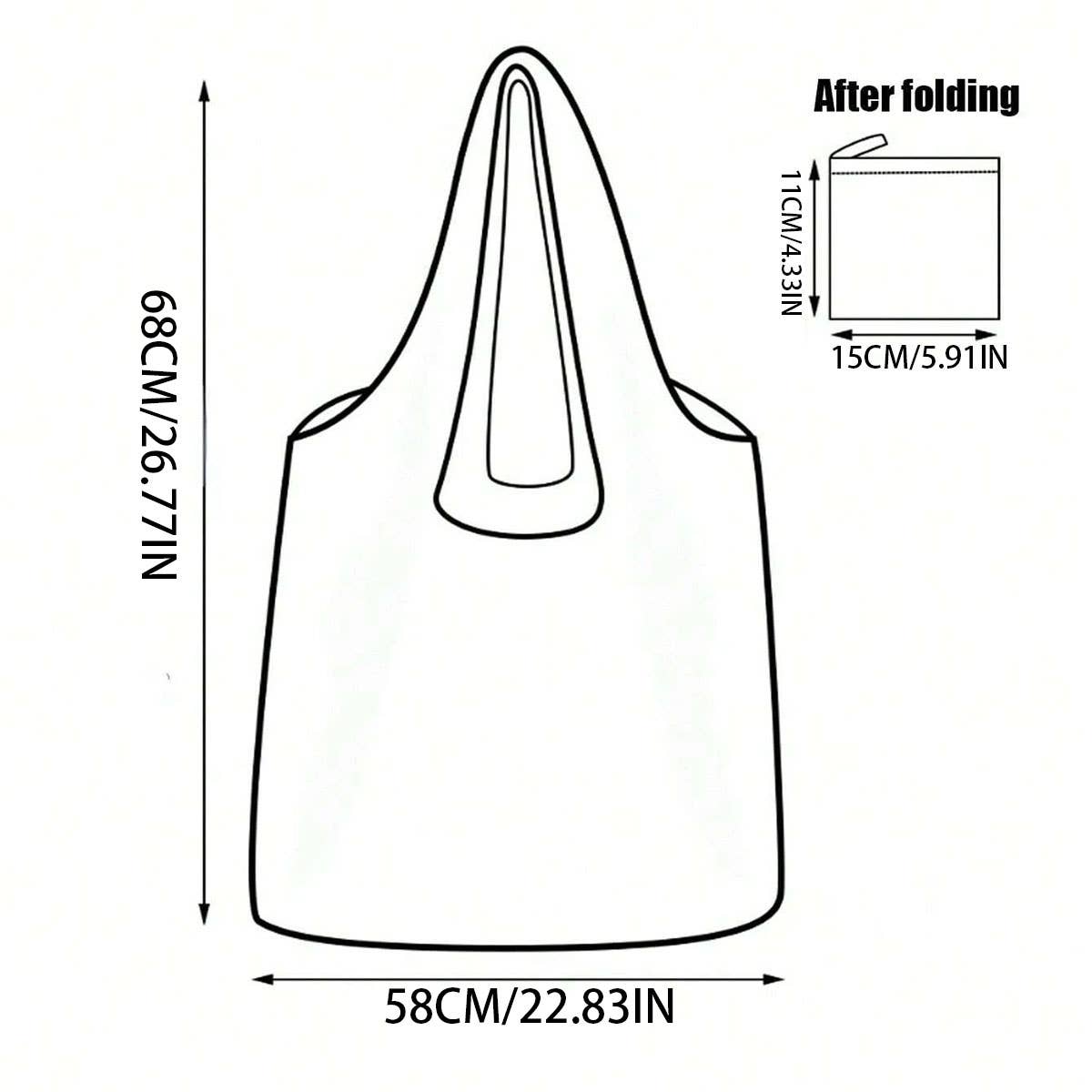 Large capacity eco friendly shopping bag