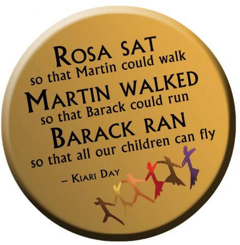 Button - Rosa Sat...