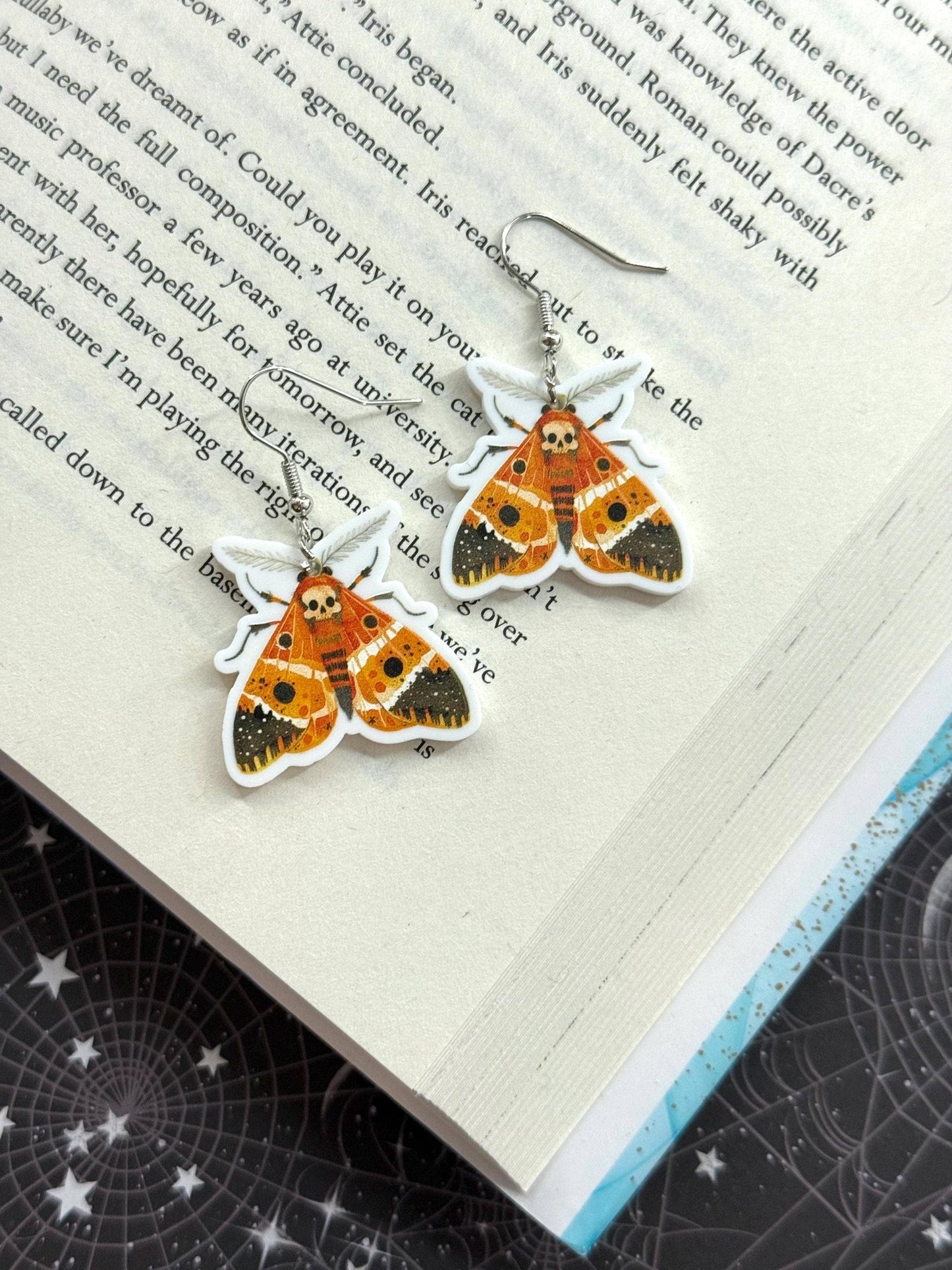 Moth Insect Earrings