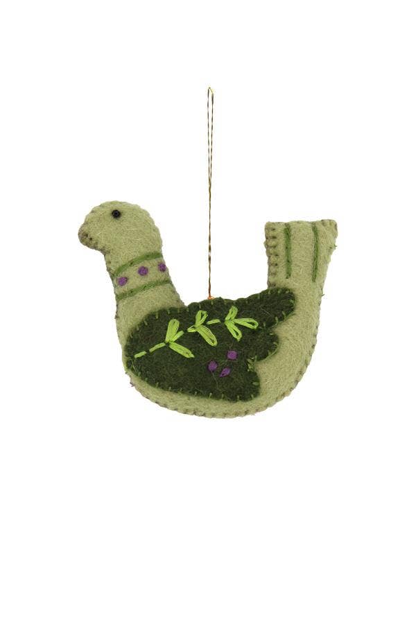 Embroidery Bird Ornament