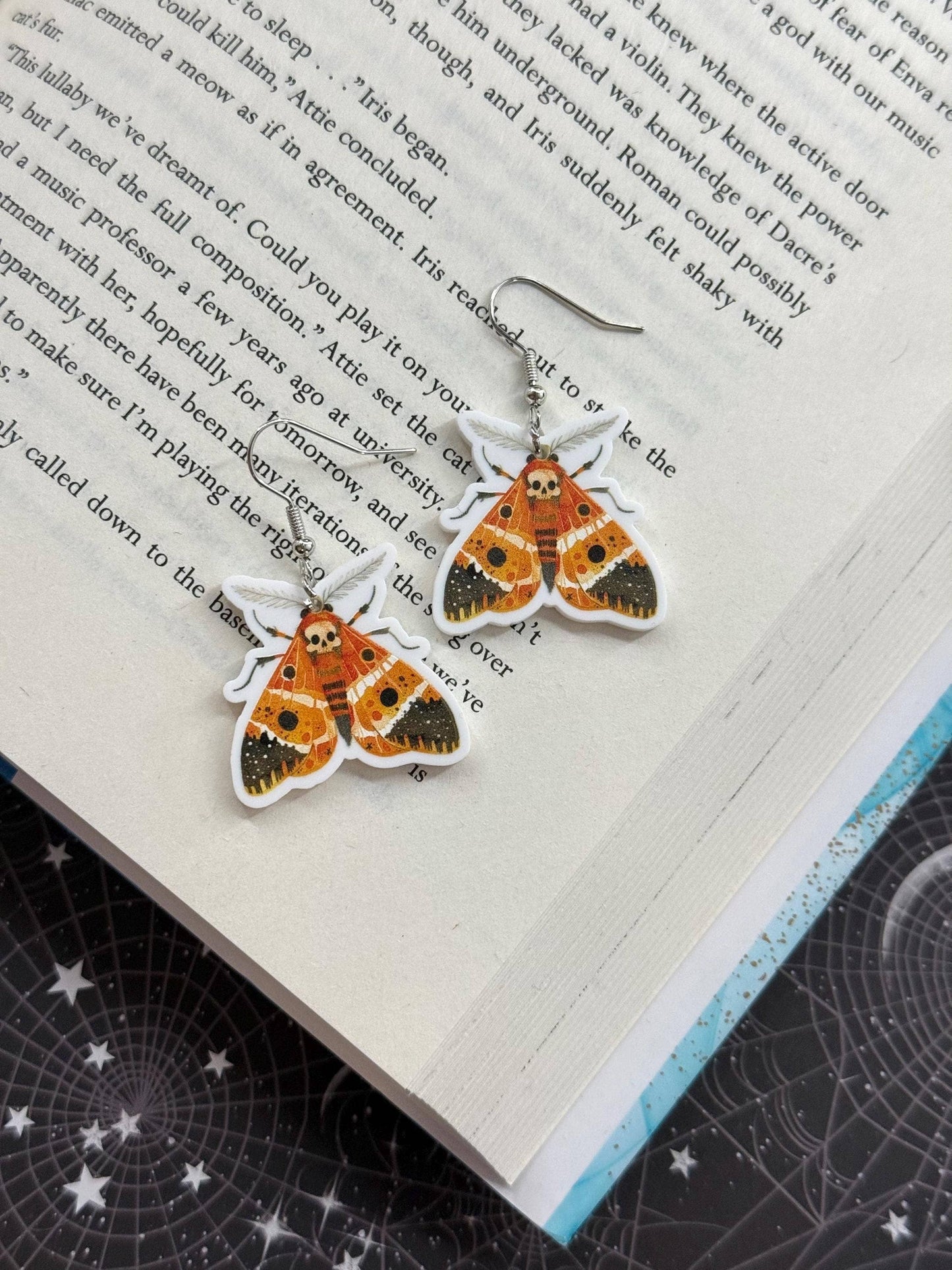 Moth Insect Earrings