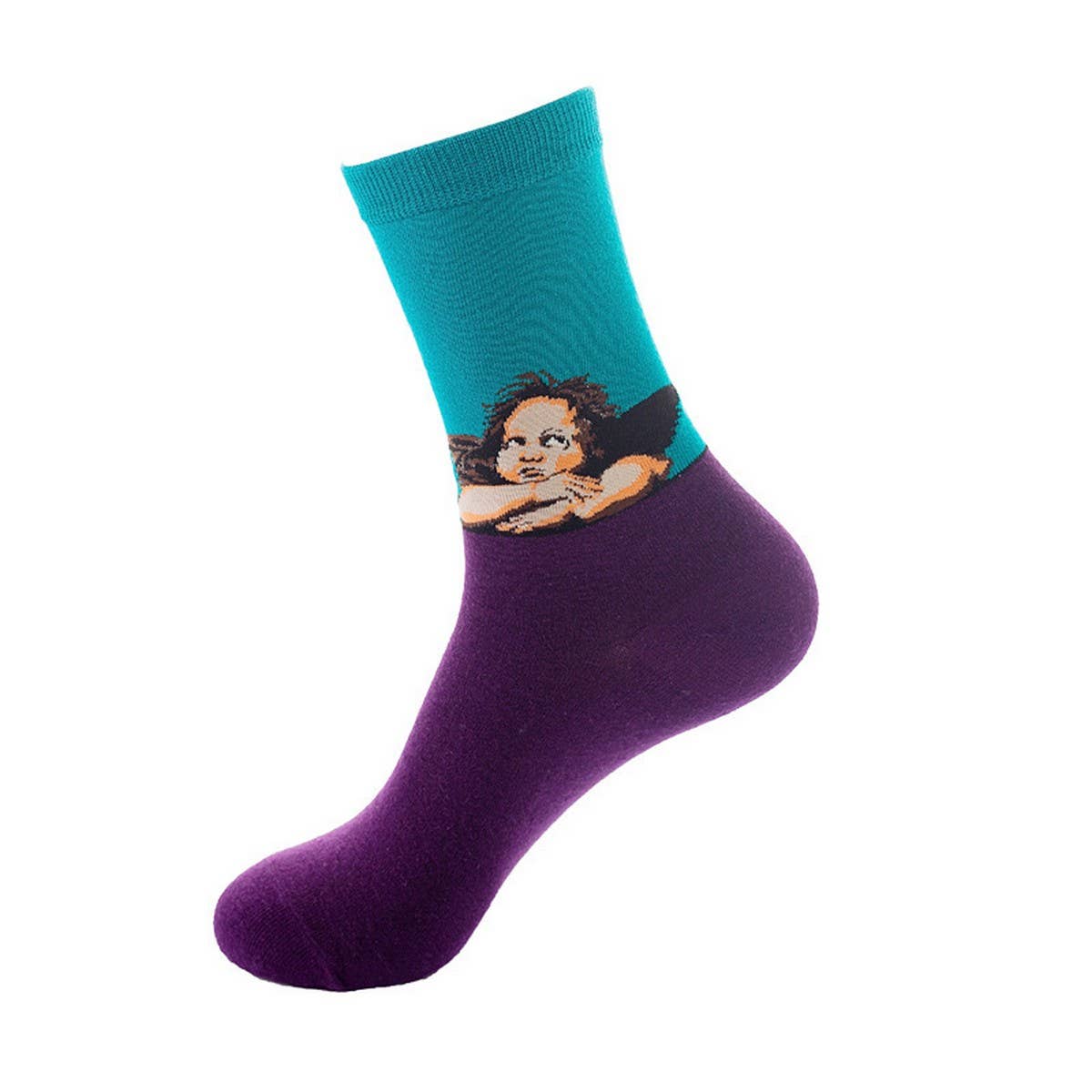Oil painting socks