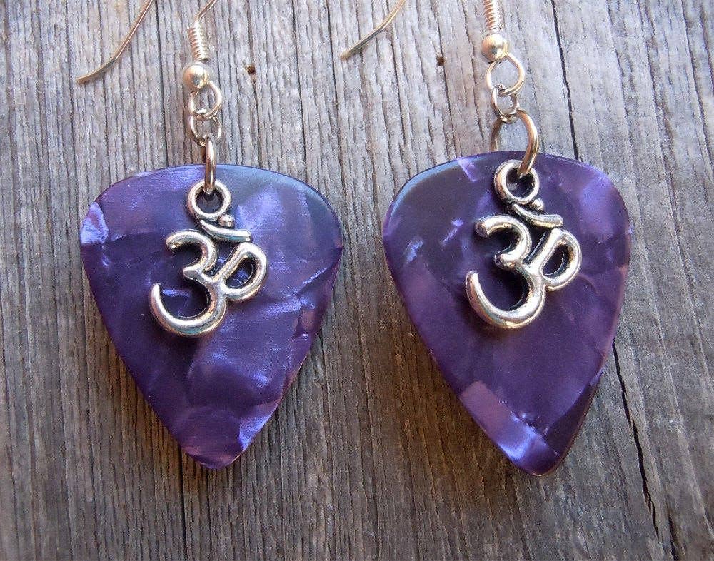 Ohm Charm Guitar Pick Earrings