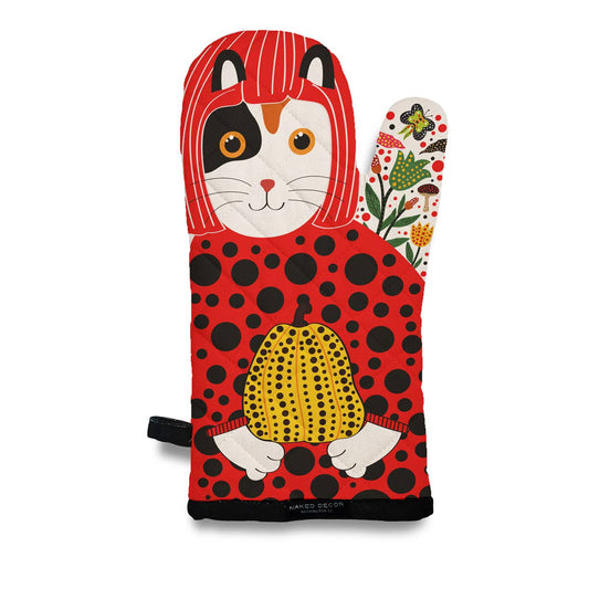 Museum Collection- Calico Yayoi Kusama KusaMEOW Oven Mitt