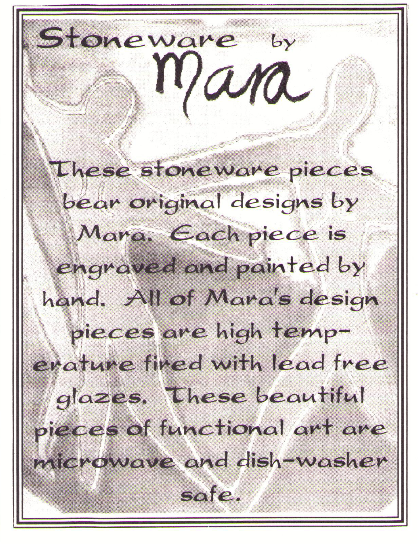 Mara Stoneware Lady Bug Square Mug