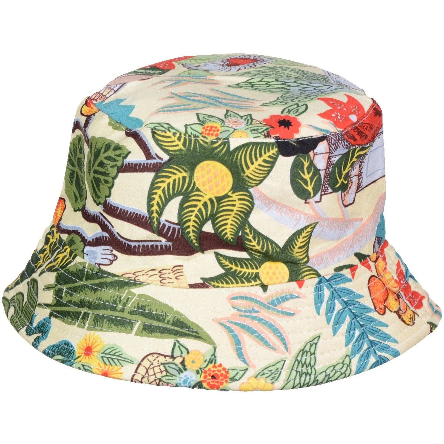 Pastel flowers bucket hat