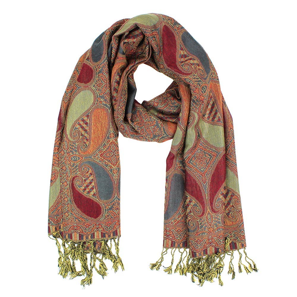Large Paisley Pashmina Scarf Shawl