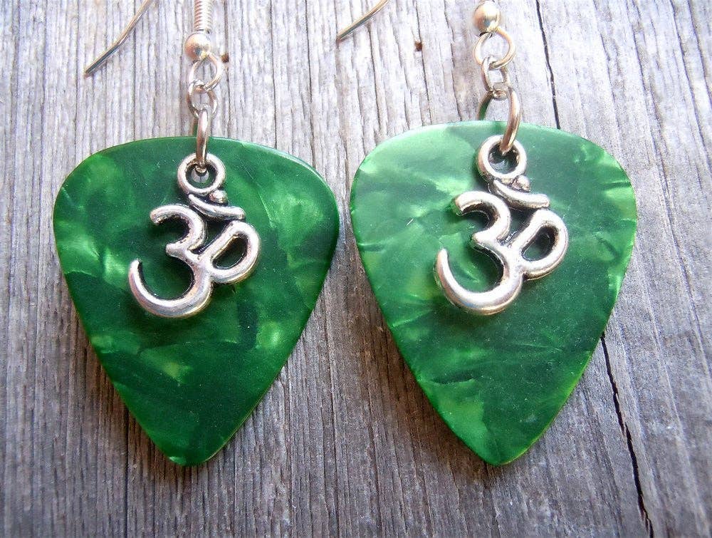 Ohm Charm Guitar Pick Earrings