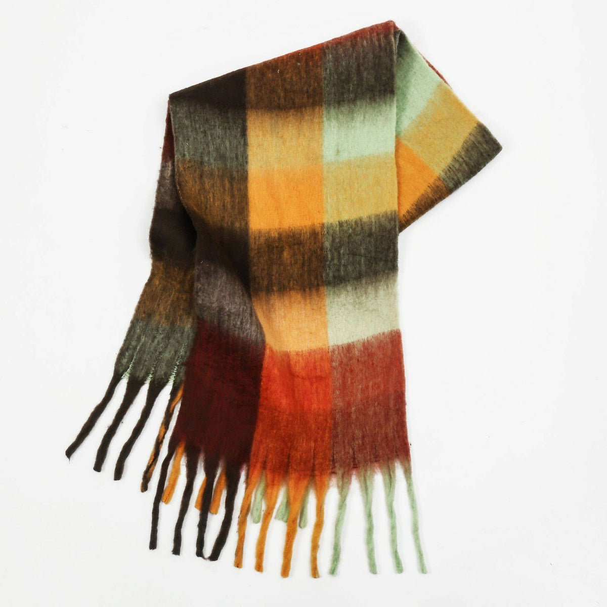 Colorful Plaid Scarf Shawl Scarf