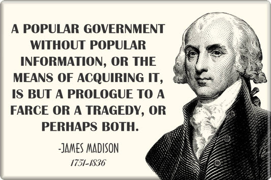 Magnet - Madison, James - "A Popular Government (...)"