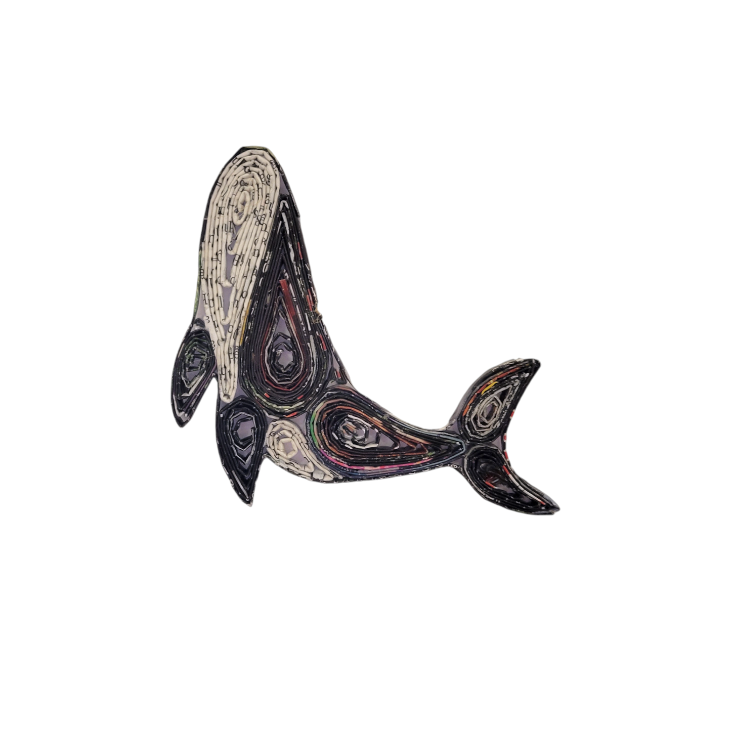 Whale Ornament - Recycled Paper