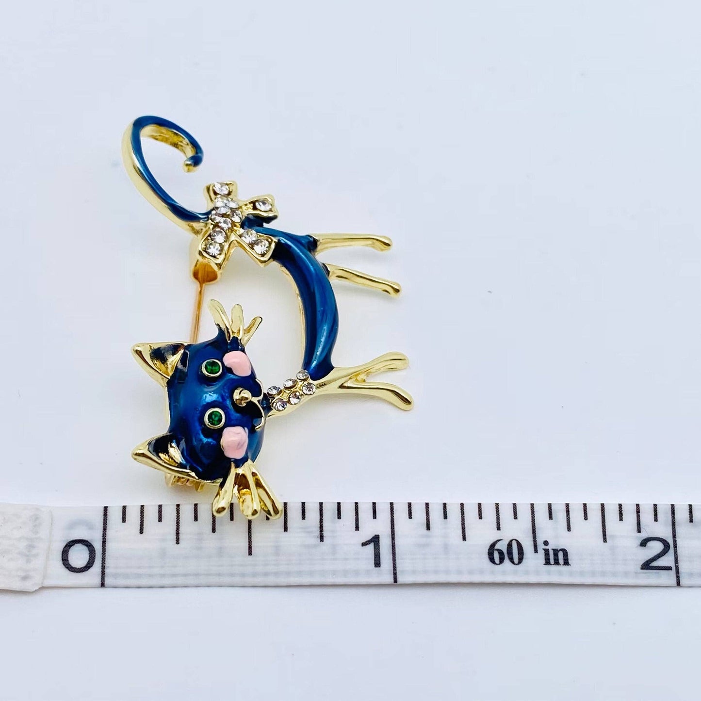 Enamel Cat Brooch | Pin for Clothes