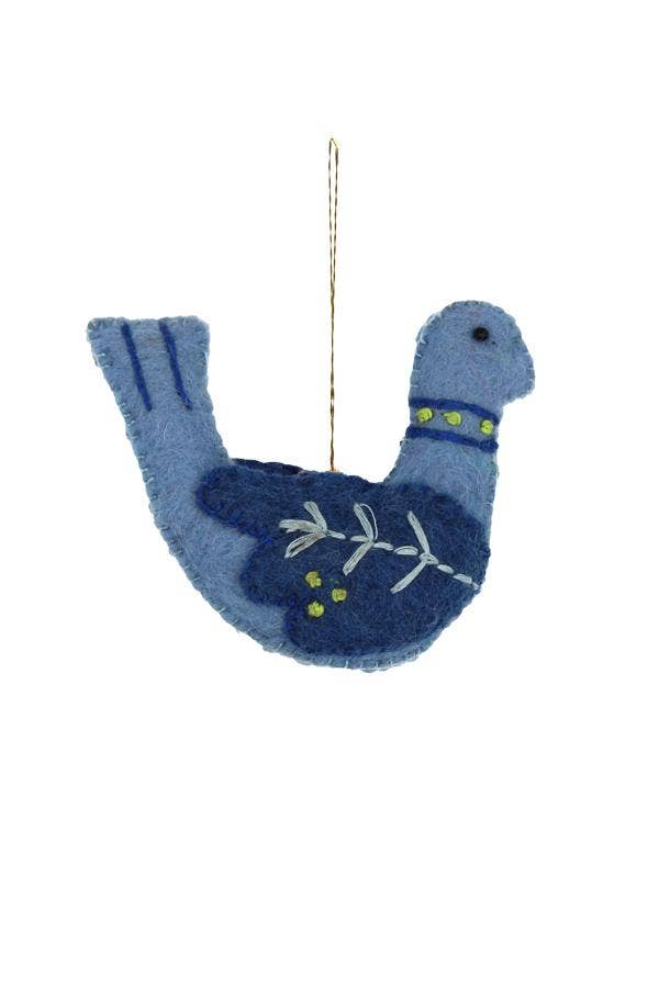 Embroidery Bird Ornament