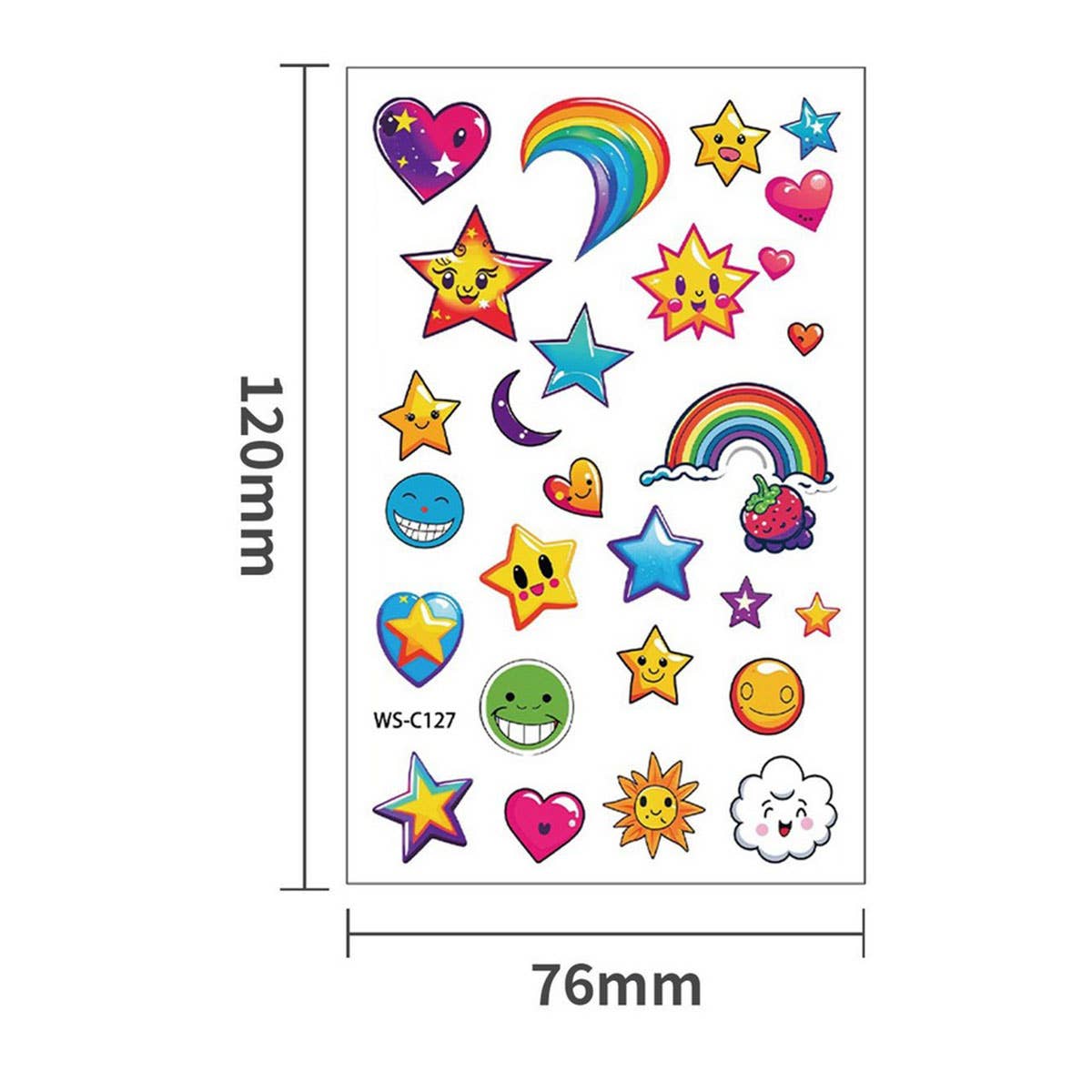 Whimsical Face Stickers –  Galaxy Tattoos