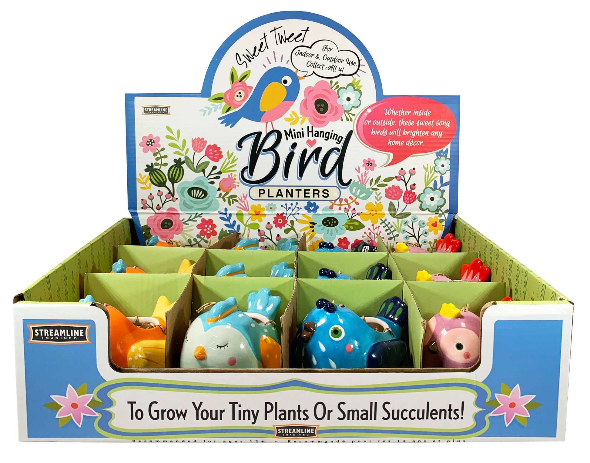 colorful bird hanging planter Mini Bird Hanging Planters – PortsmouthHistoryShop