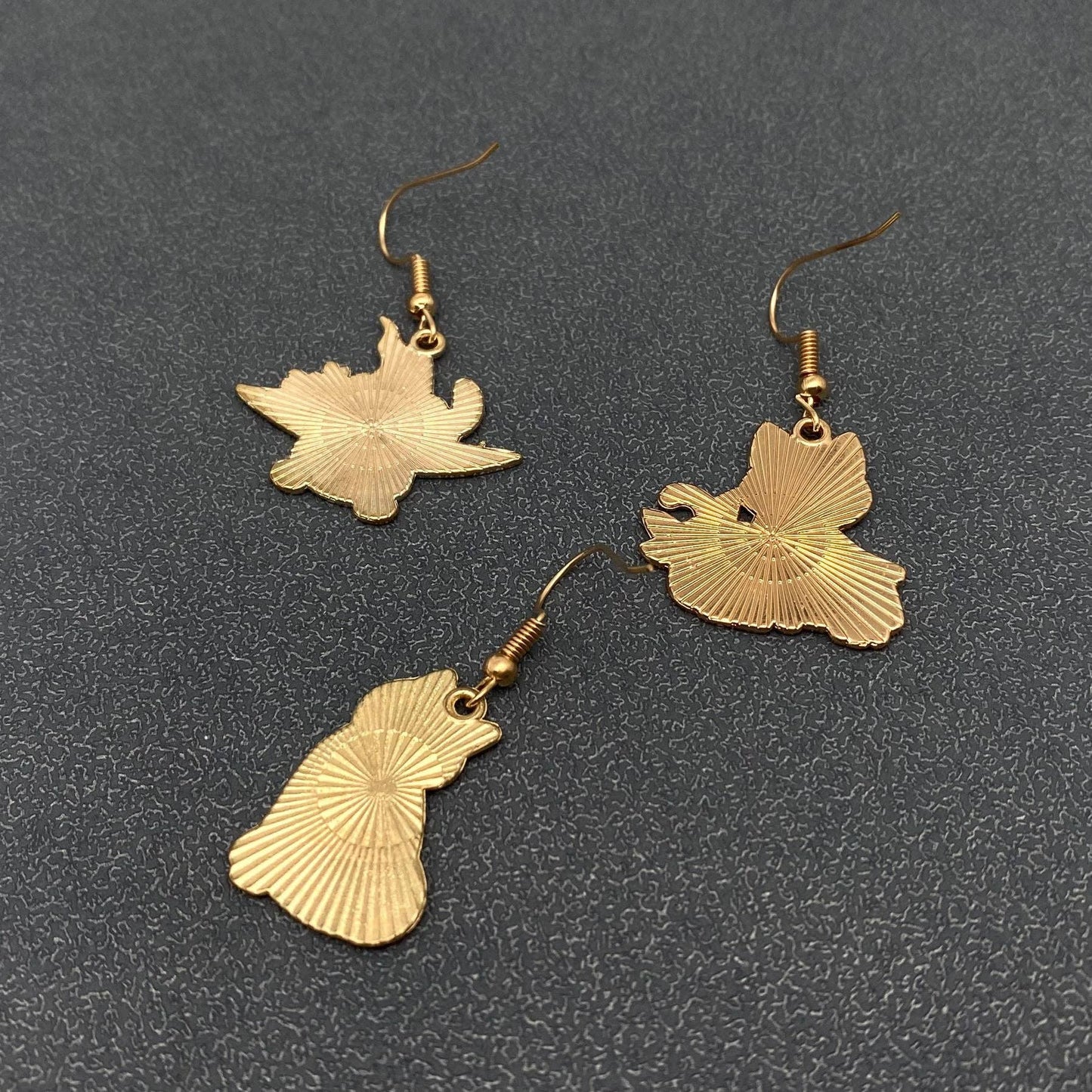 Multi Style Enamel Flower & Magic Cat Dangle Earrings