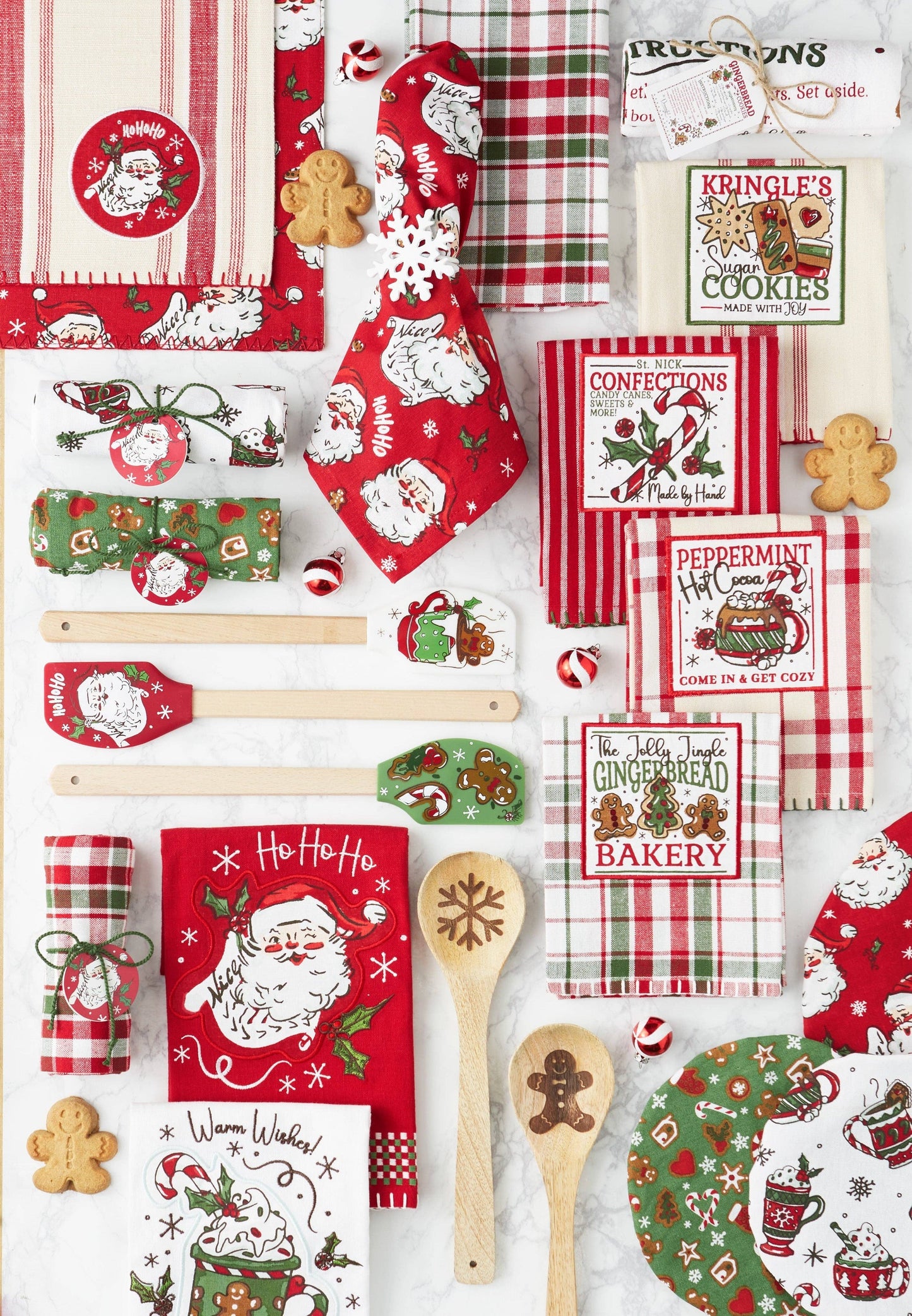 Hot Cocoa & Warm Gingerbread Cookies Printed Dishtowel