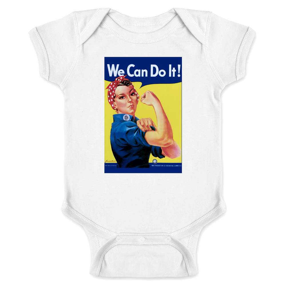 Rosie the Riveter We Can Do It Feminist Baby Onesie