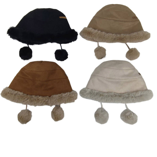 Women's Pom Pom Bucket Hat