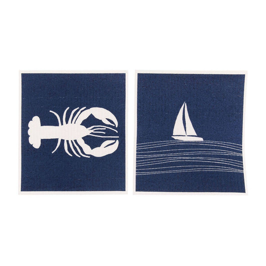 SEASIDE blu Cloths, set of 2