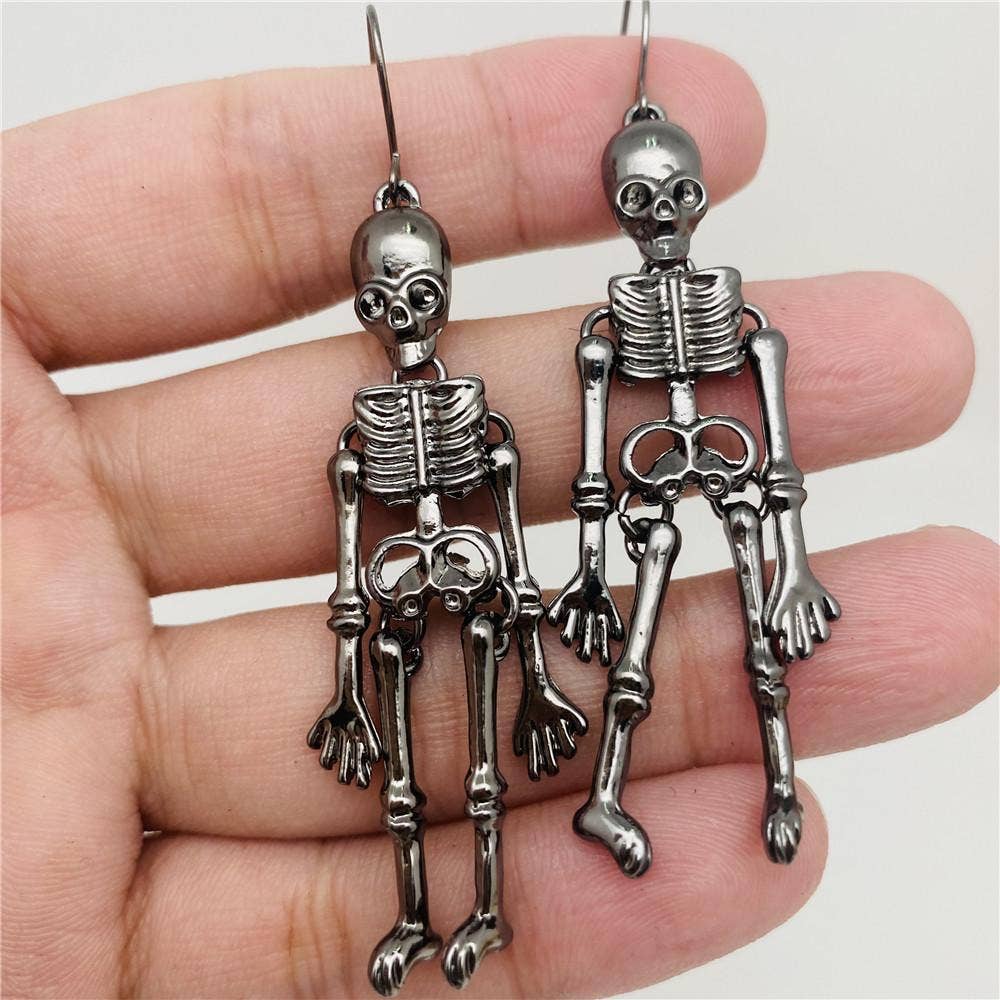Body Skeleton Retro Skull DangleEarrings - GT