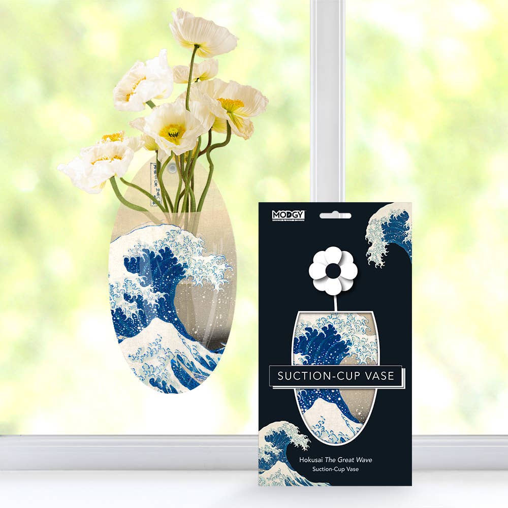 Great Wave Oval Suction Cup Vase