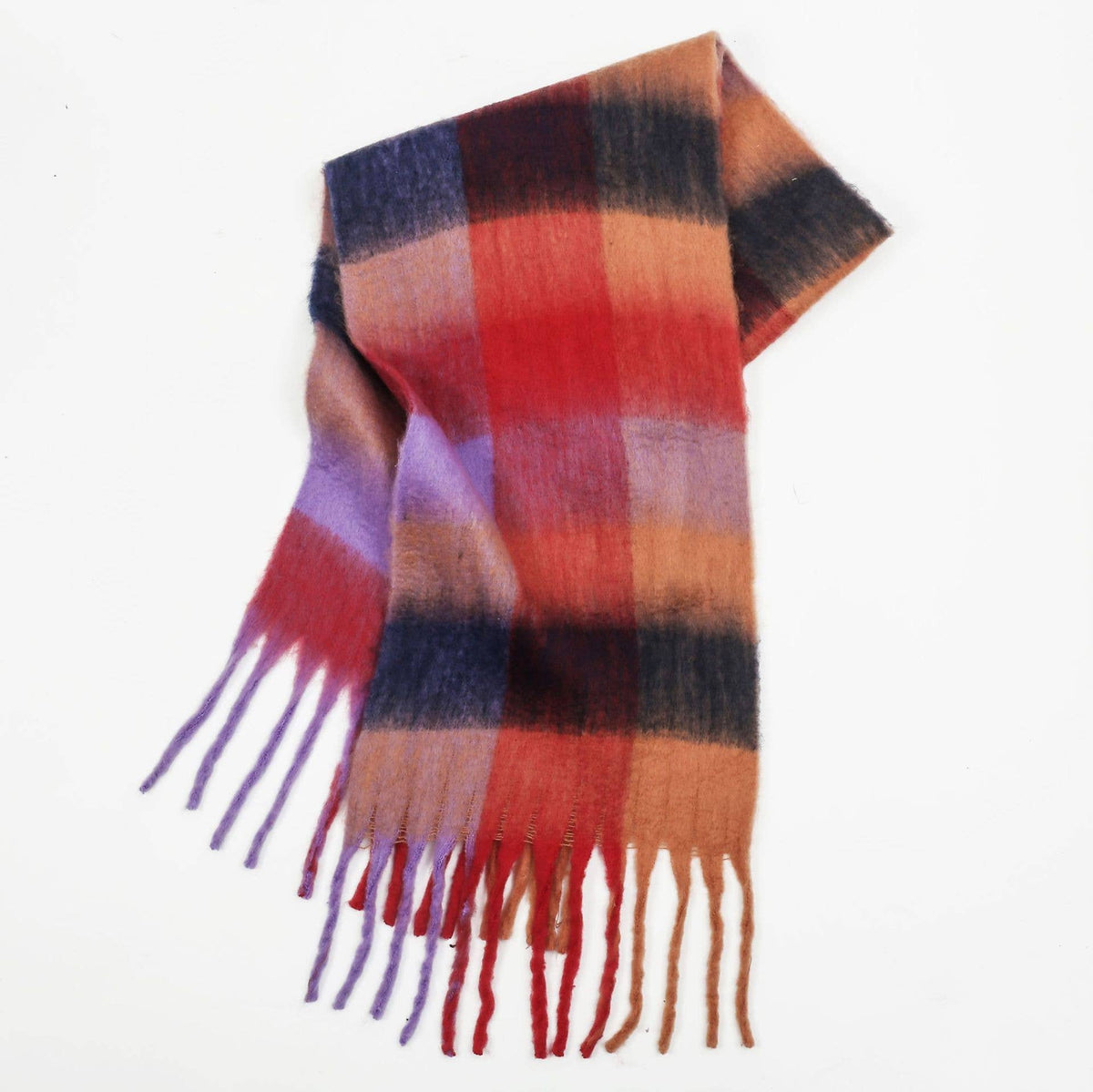 Colorful Plaid Scarf Shawl Scarf