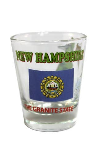 NEW HAMPSHIRE State Shot Glass 2 oz